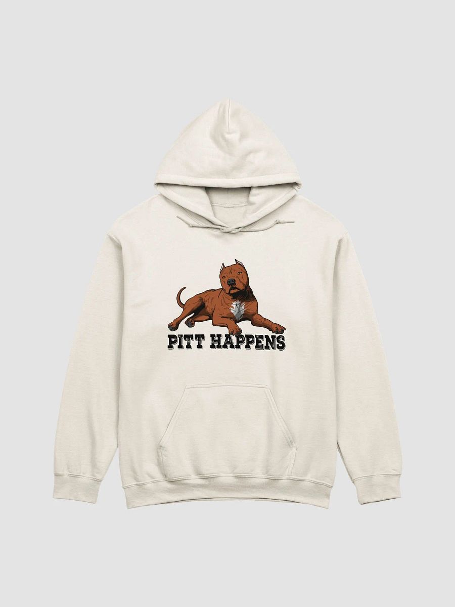 Pitt Happens Hooded Sweatshirt of a Pitbull Terrier (Cropped Ears - Red) | Funny Hoodie for Pitbull, Bully, and Staffordshire Terrier Paw-rents product image (21)