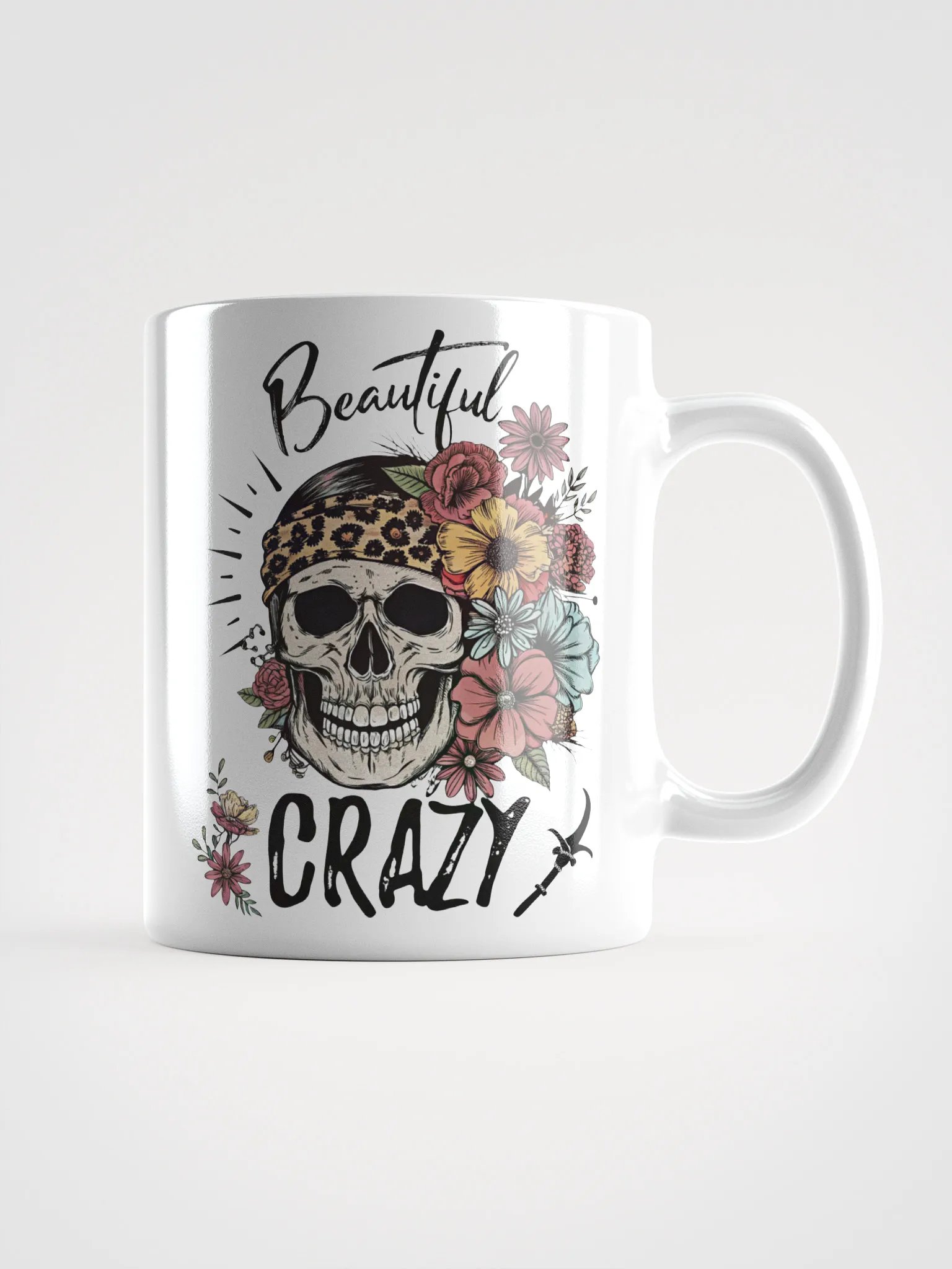 Beautiful Crazy Skull Mug product image (1)