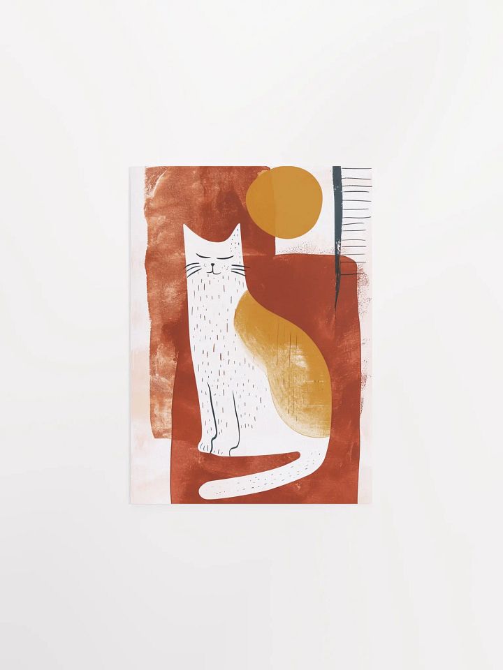 Serene Feline Bliss Poster product image (2)