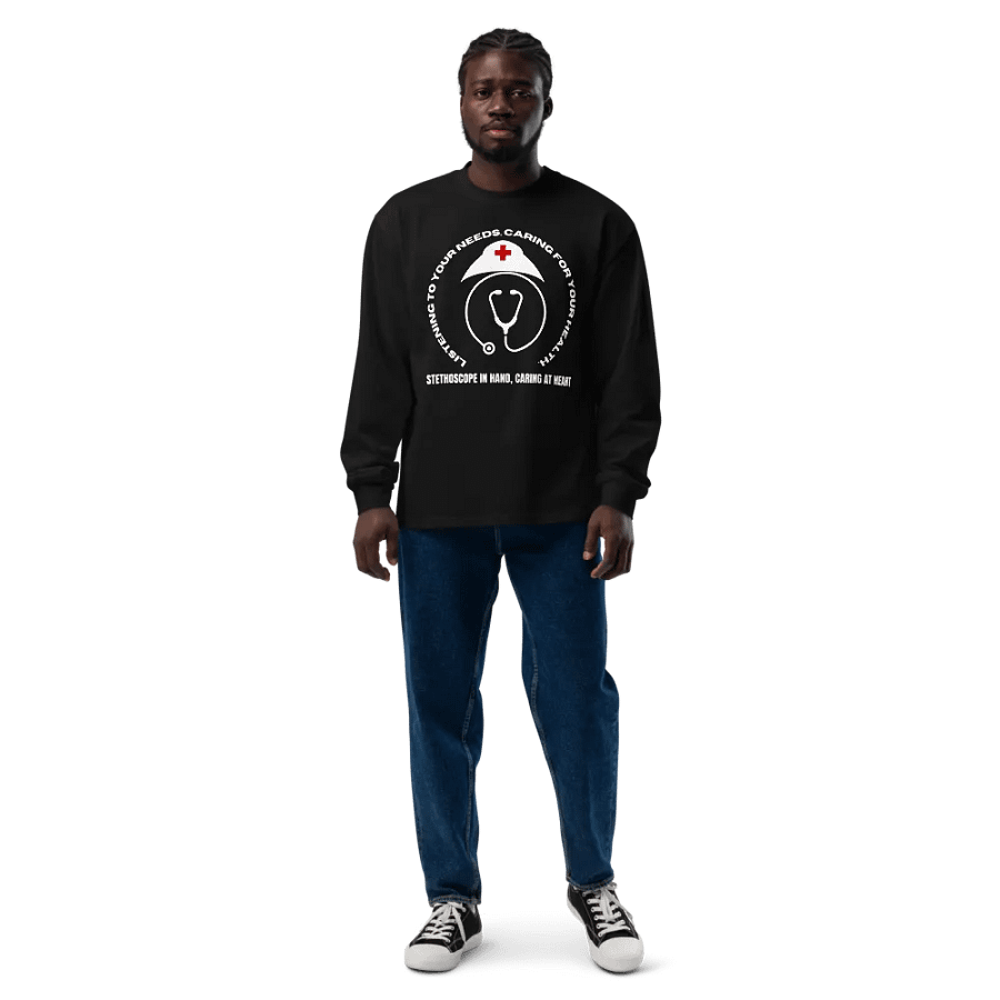 Heartbeat Health Logo Long Sleeve Shirt product image (9)