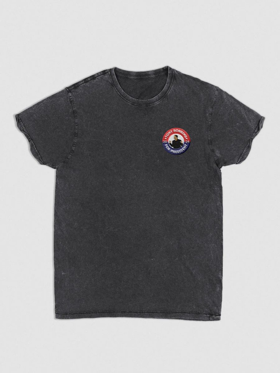 Vision 2024: Tony Robbins for President Campaign Button Seal Denim T-Shirt product image (1)