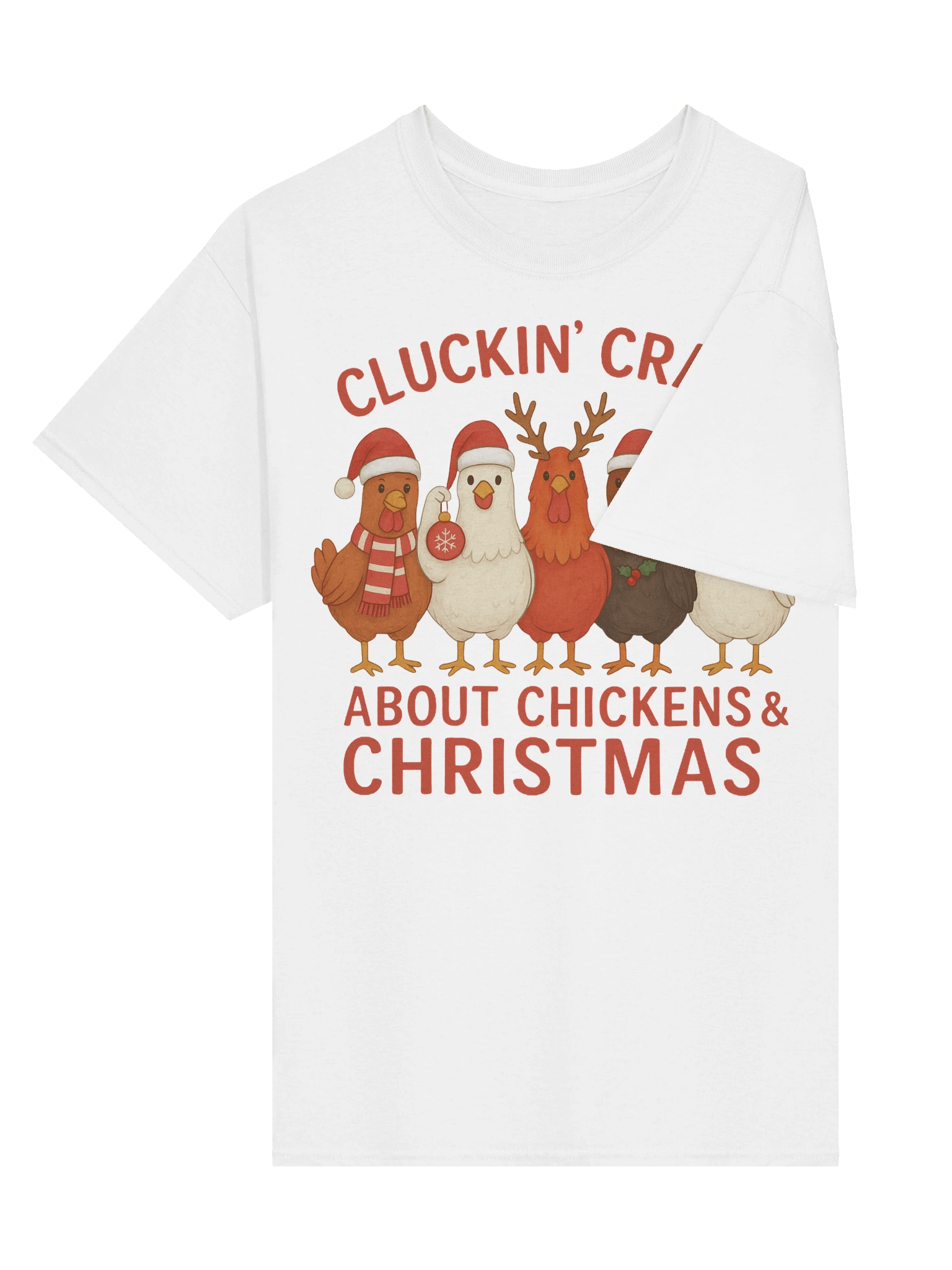 Cluckin' Christmas Chickens T-Shirt product image (3)
