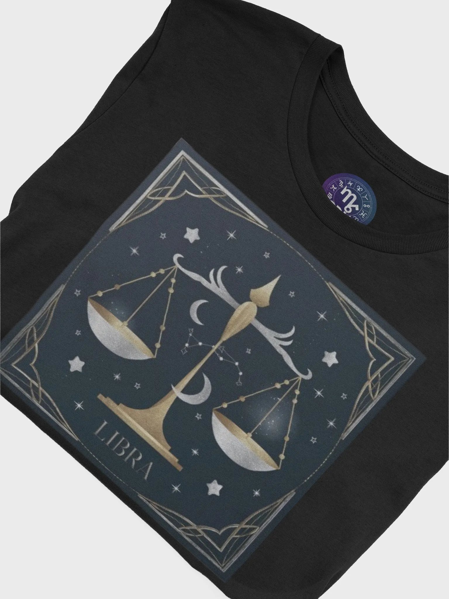 Unisex Libra Zodiac T-Shirt - Celestial Scales Design, Astrology Gift product image (7)