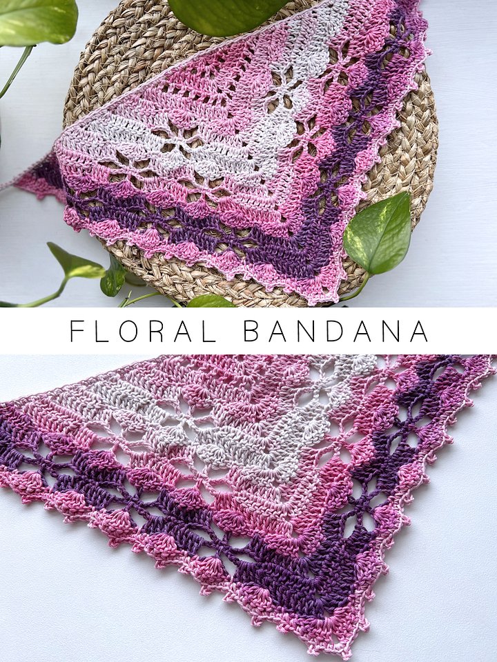 Crochet Pattern: Sakura Bandana V2 product image (1)