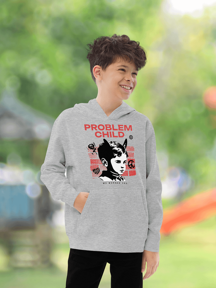 Problem Child | Unisex Cotton Heritage Youth Pullover Fleece product image (1)