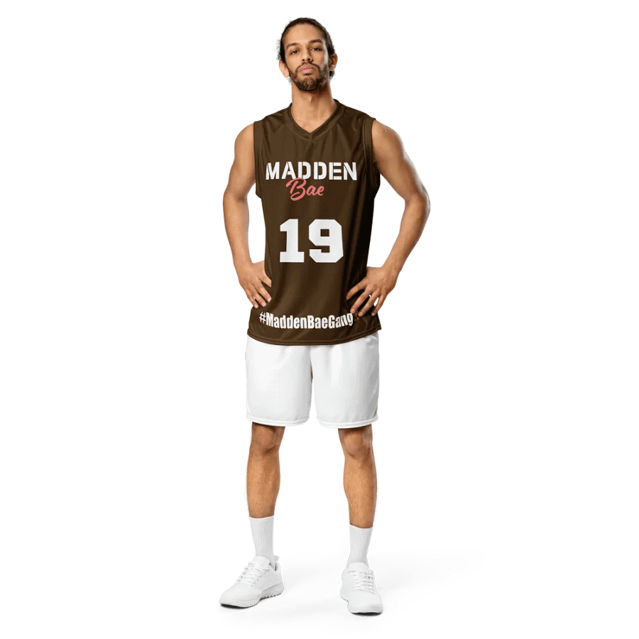 MaddenBae Gang Jersey 👨‍🎨 (Brown + White Logo) product image (7)