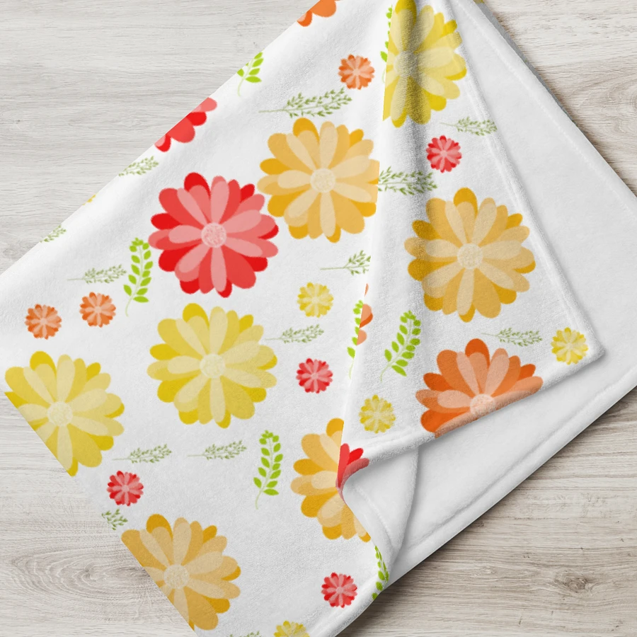 Orange Floral Blanket product image (6)