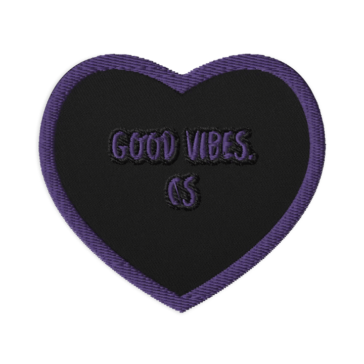 Good Vibes CS Heart Shaped Patch product image (1)