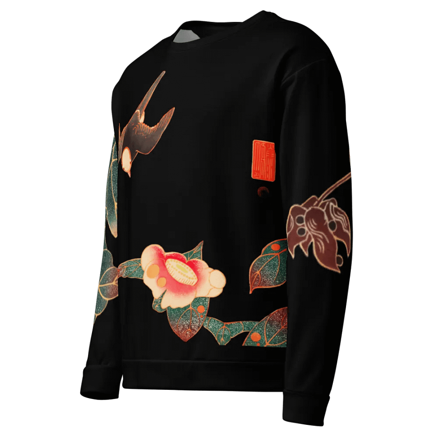 Birds All-Over Print Recycled Unisex Sweatshirt product image (7)