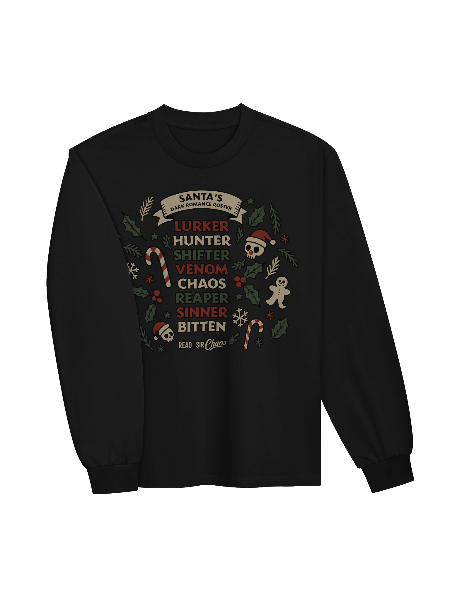 Santa's Dark Romance Roster Long Sleeve Tshirt product image (13)