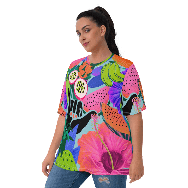 Tropical Paradise Delight All-Over Print Women's Tee product image (2)