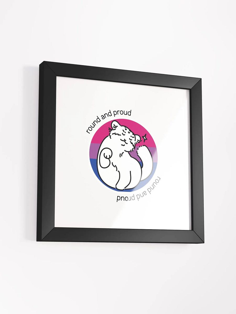 Round and Proud Manul Bisexual Version - Framed Print product image (7)