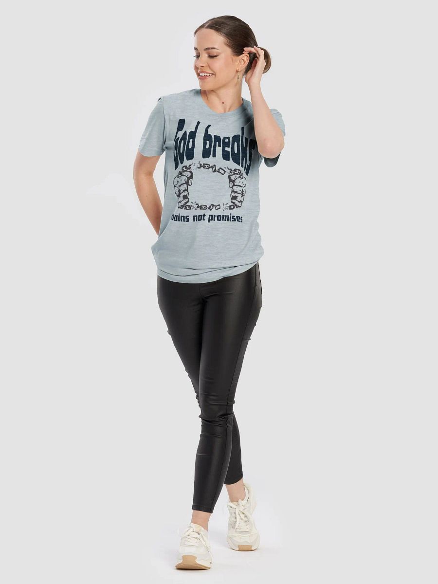 God breaks chains not promises Unisex Tee product image (2)