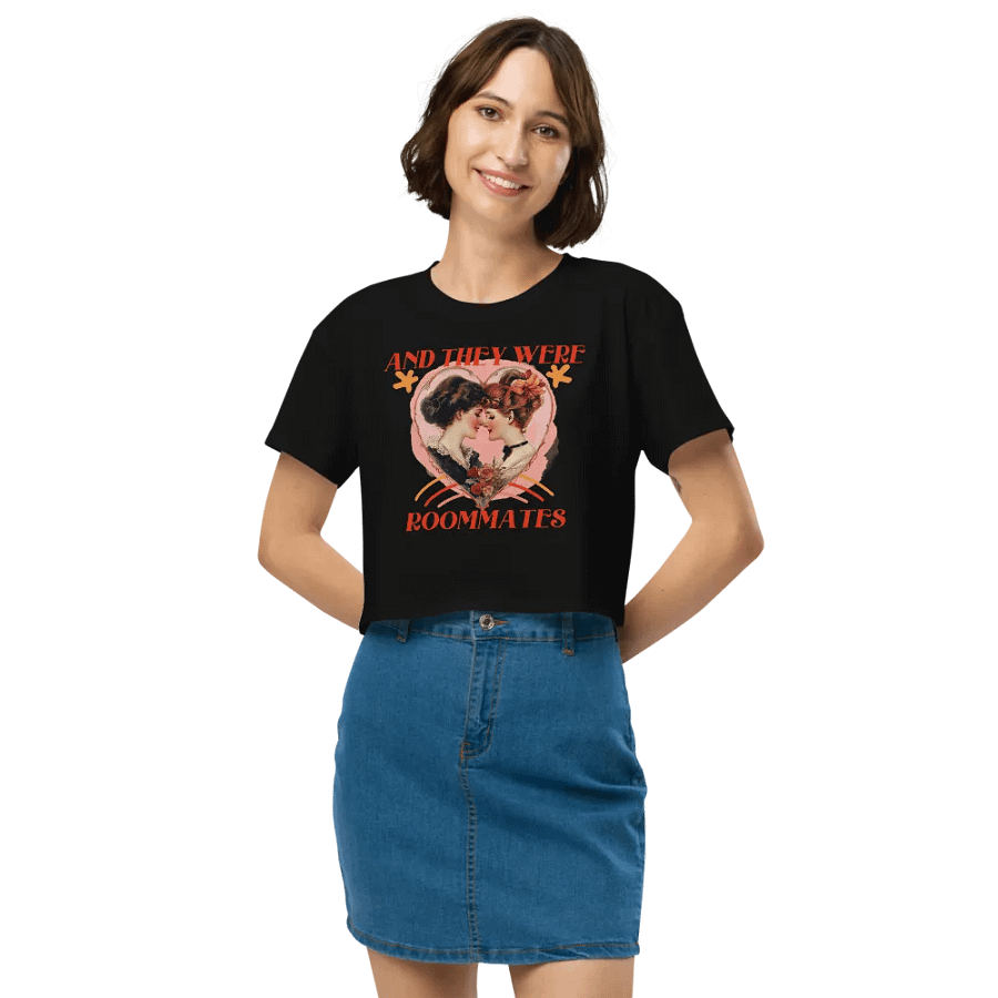 And They Were Roomies Crop Tee product image (3)