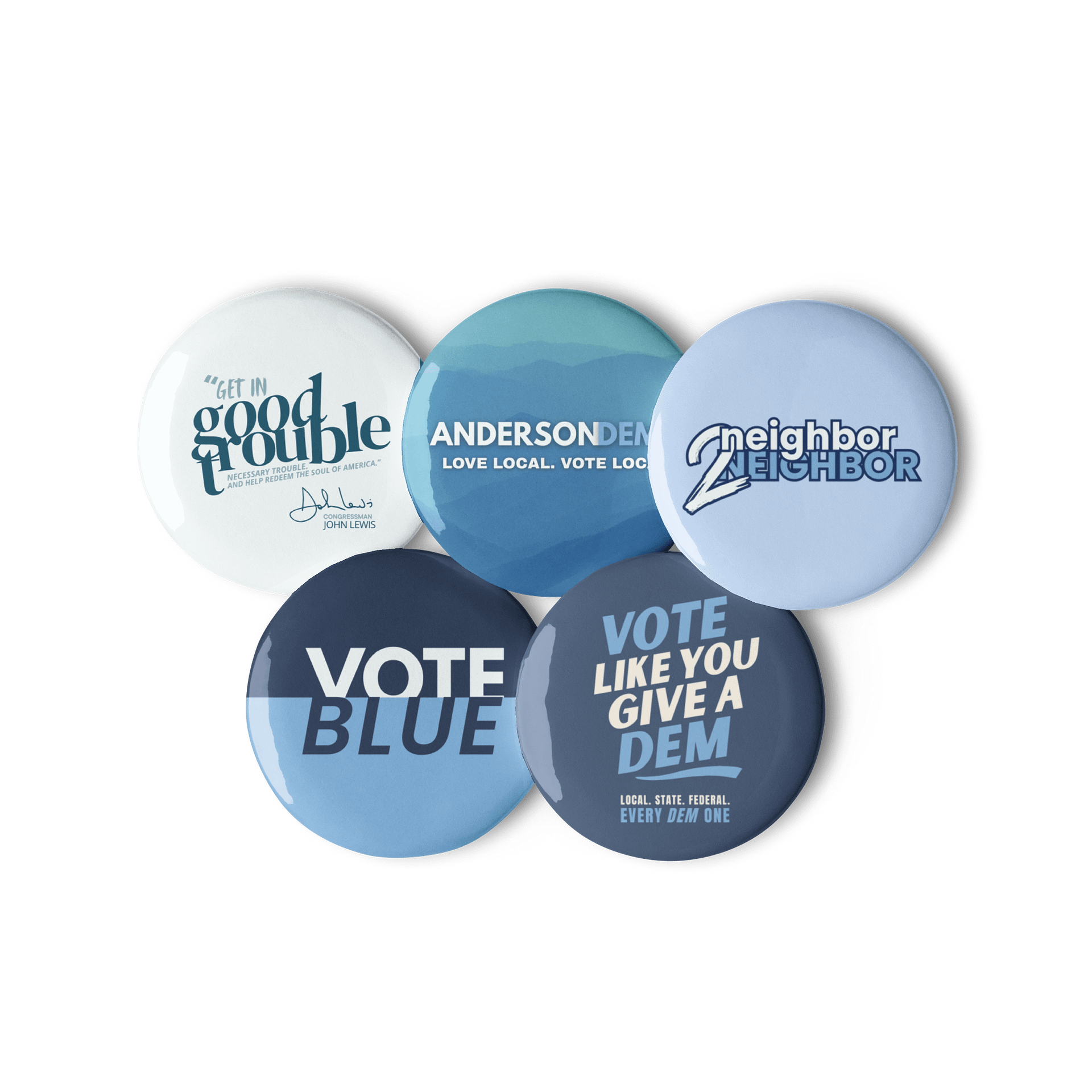 The Anderson County Button Set (Set of 5) product image (2)