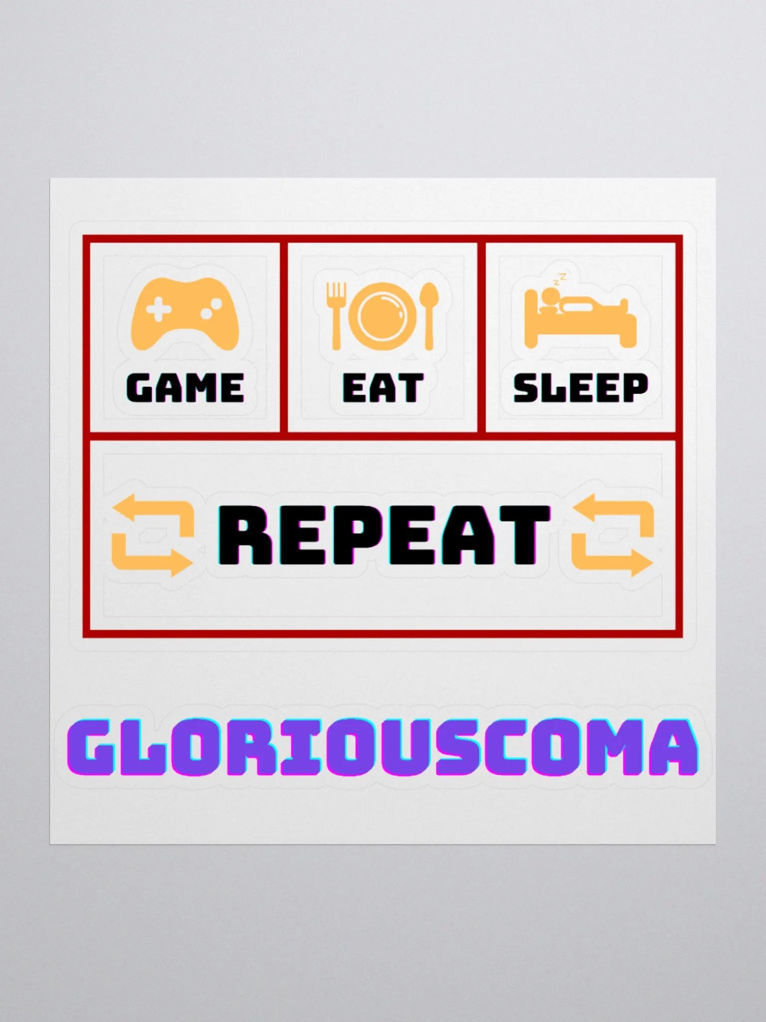 GloriousComa Gaming Stickers product image (1)