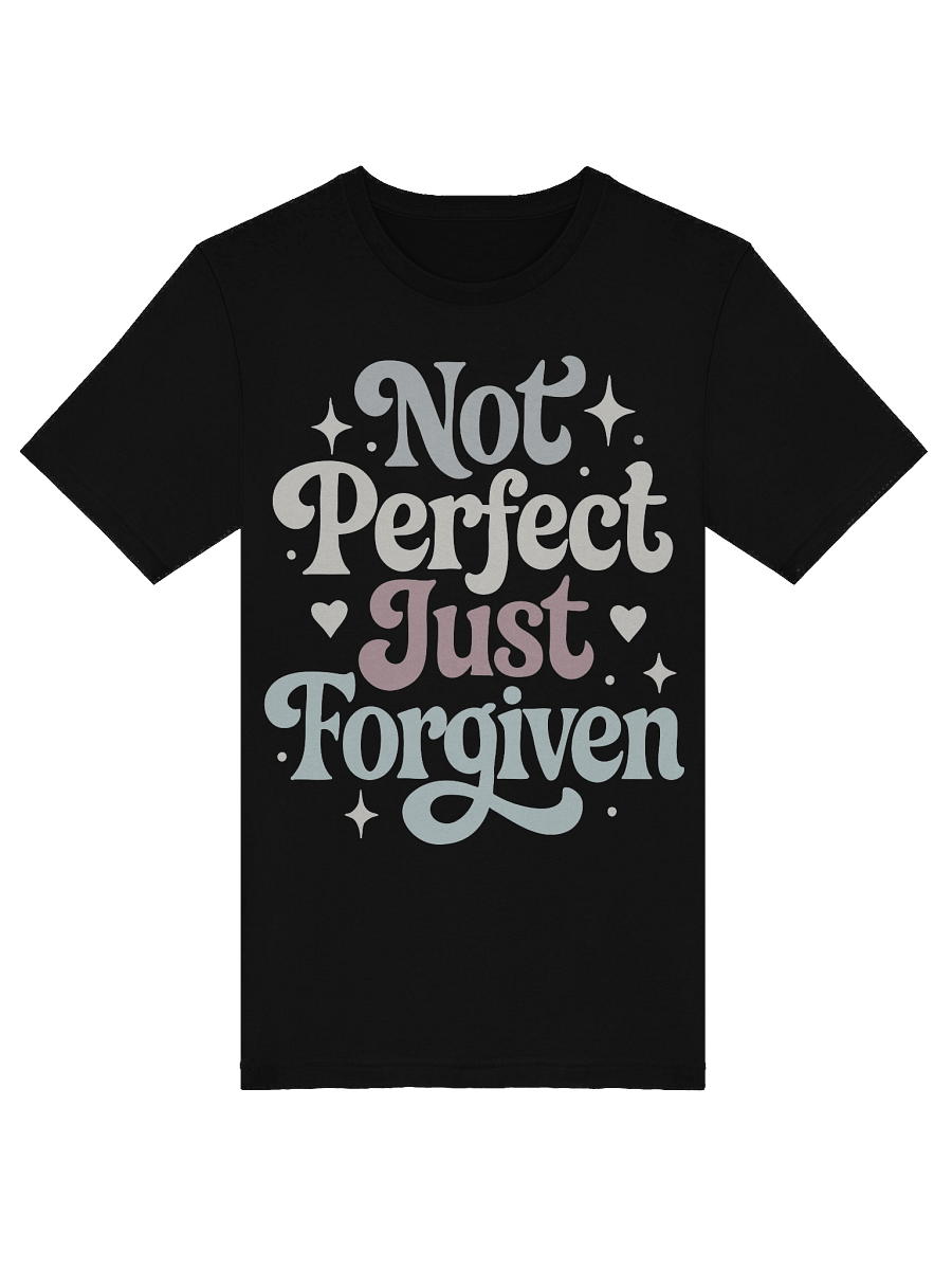 Not Perfect Just Forgiven Retro Christian Super Soft Tee product image (3)