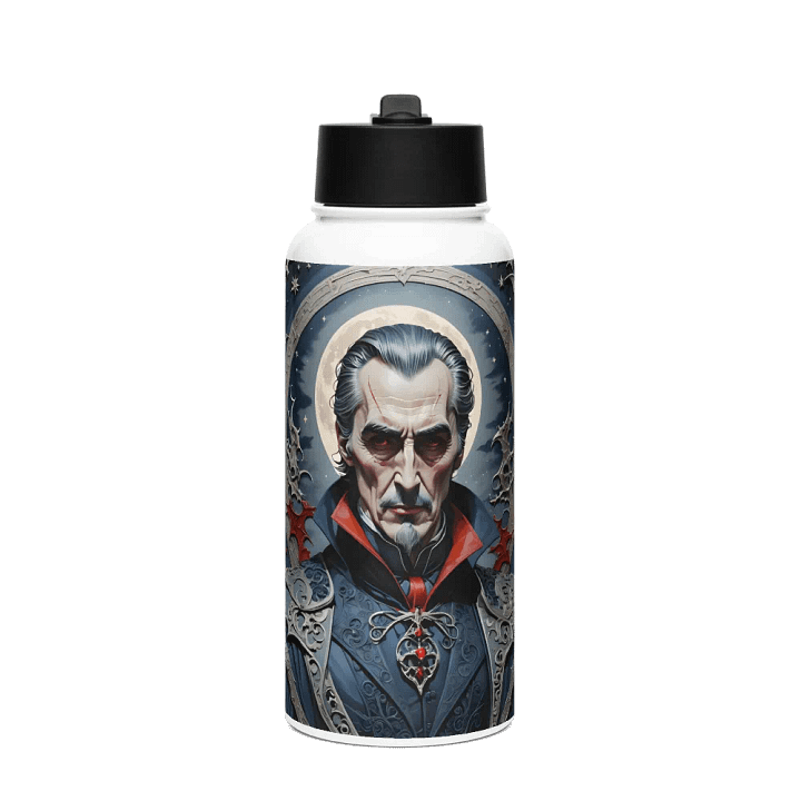 Gothic Moonlit Vampire Stainless Steel Water Bottle product image (1)