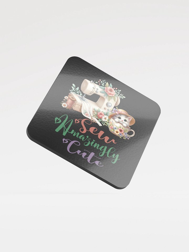 Sew Amazingly Cute Kitty Cork Coaster product image (2)