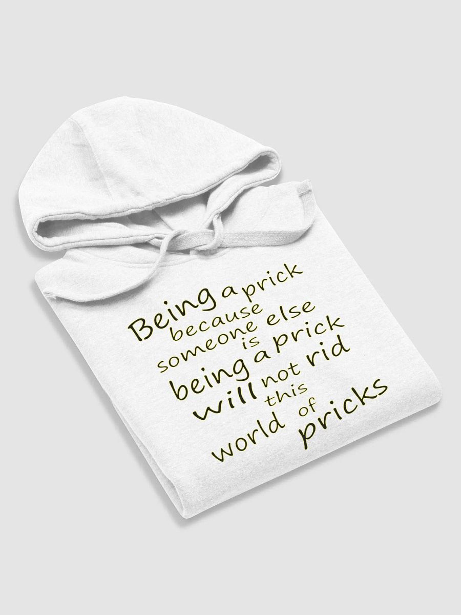 Stop Being A Prick - Black & Yellow Lettering - Cotton Heritage Unisex Premium Hoodie product image (4)