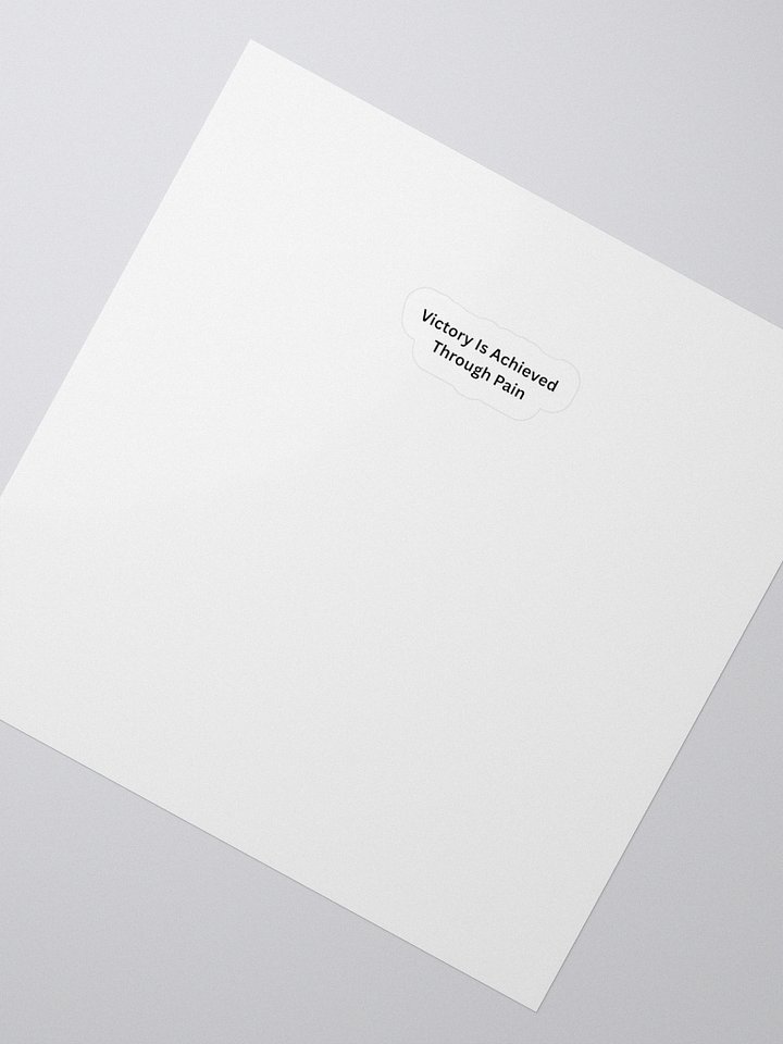 Victory Through Pain Sticker product image (2)