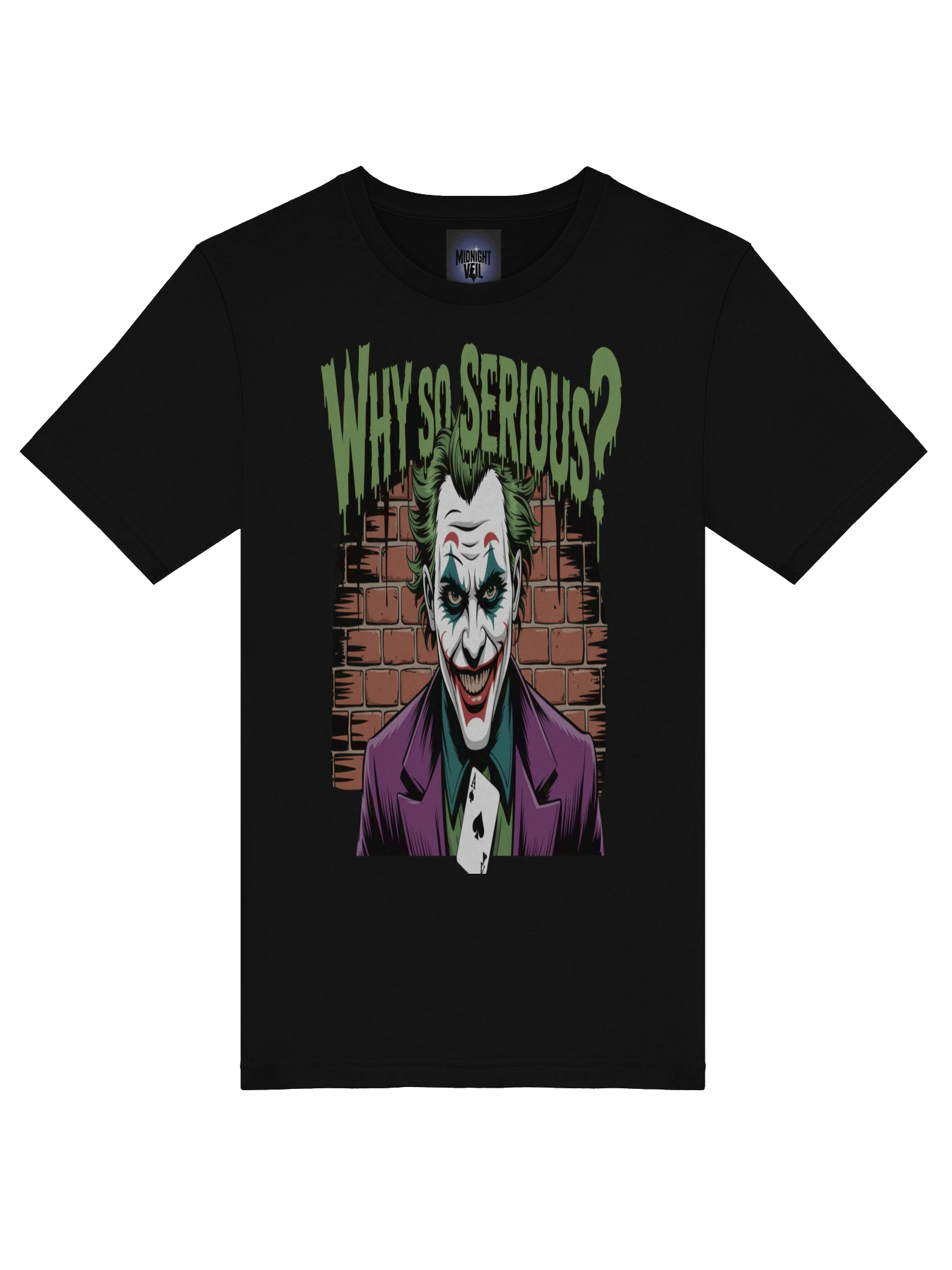 Joker 'Why So Serious?' Graffiti Wall Supersoft T-Shirt product image (7)
