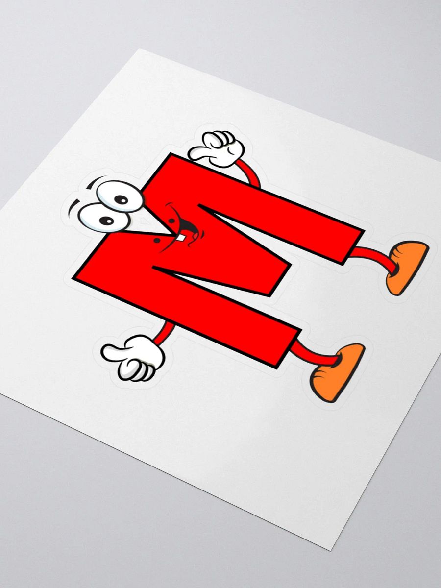 M Letter Cartoon Character Sticker product image (3)