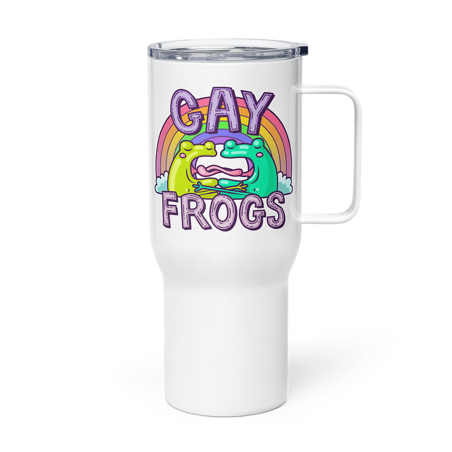Gay Frogs Travel Mug with Handle product image (4)