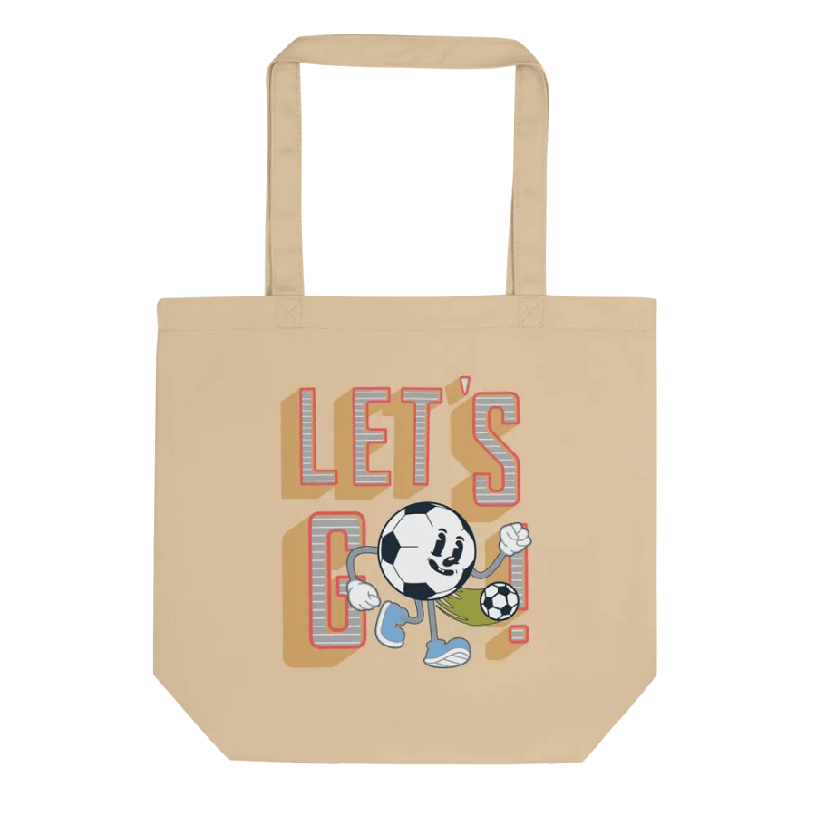 Lets Go Mascot Soccer Ball Eco-Friendly Tote Bag product image (1)