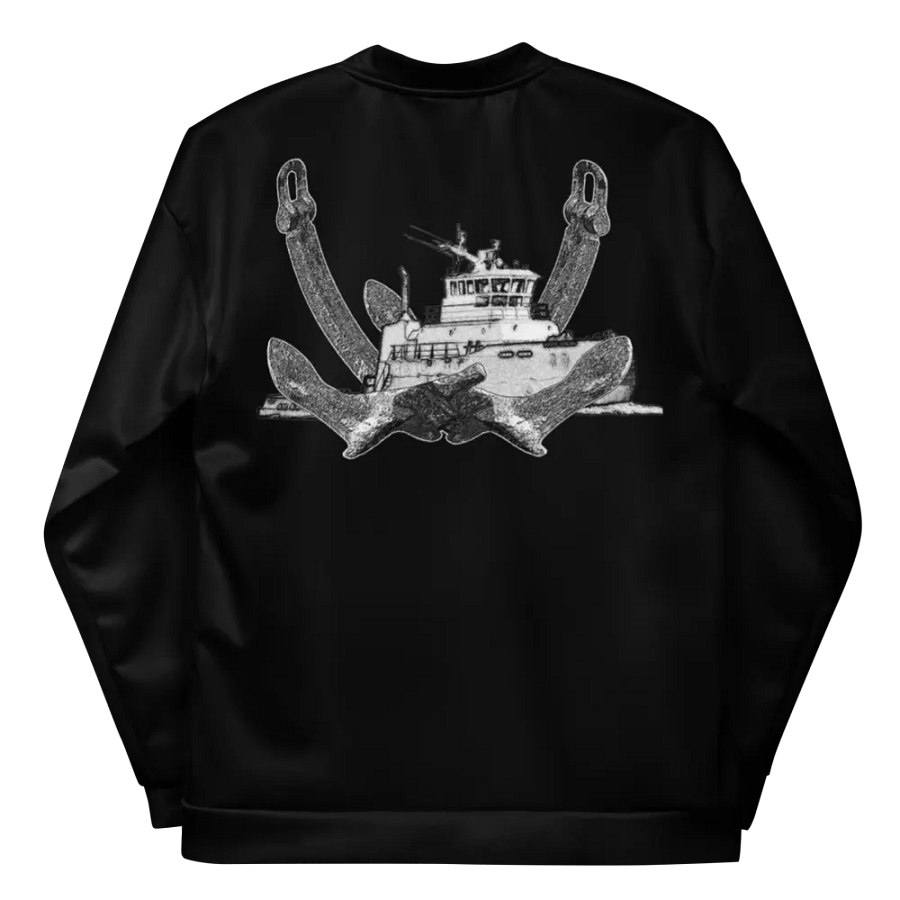 Twin Anchor Titan tug Black Bomber Jacket product image (10)