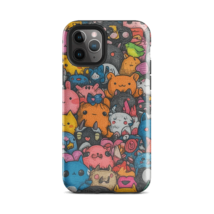 Colorful Kawaii Friends iPhone Tough Case product image (25)