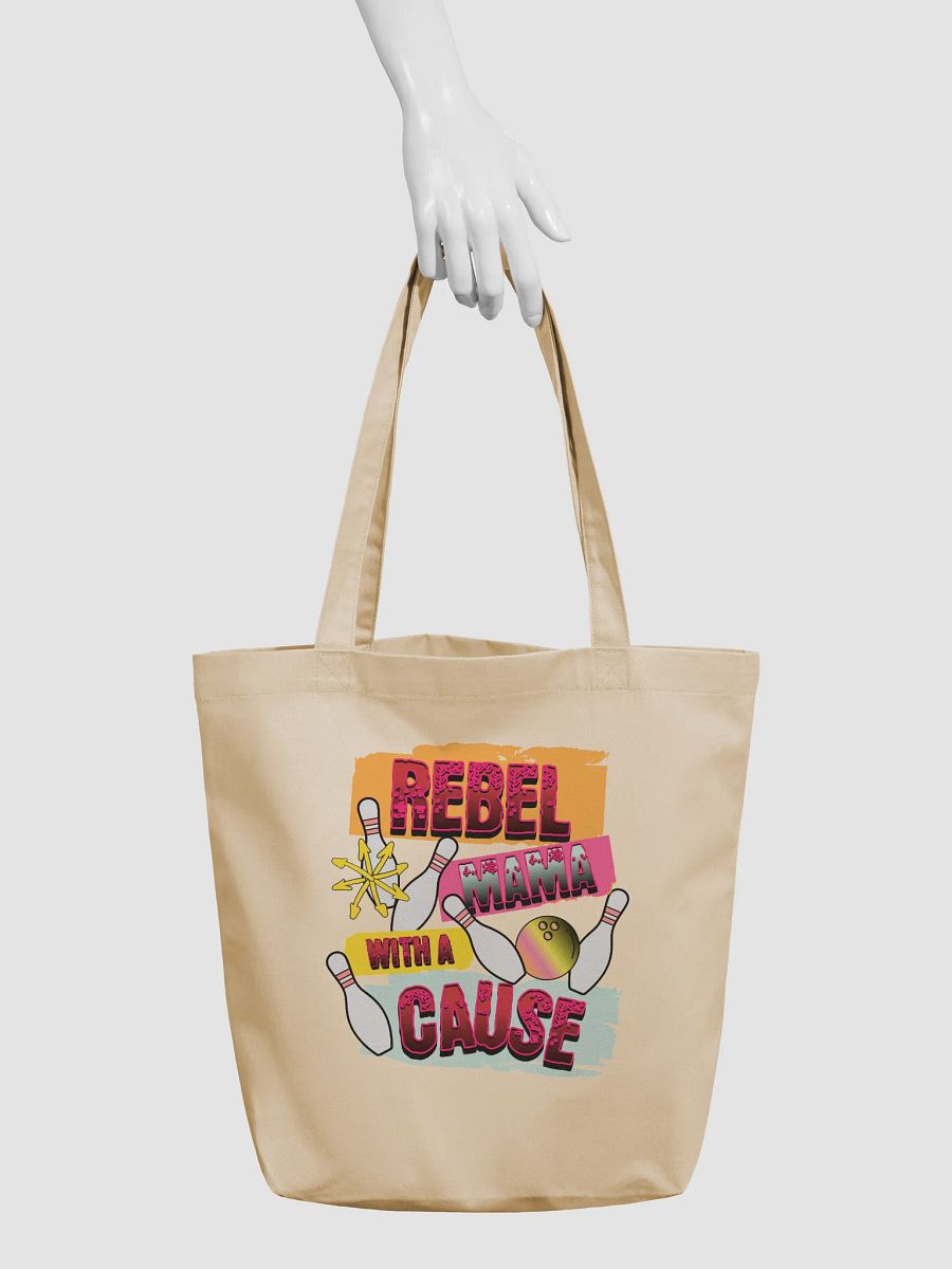 Rebel Mama With A Cause Bowling Eco-Friendly Tote Bag product image (6)