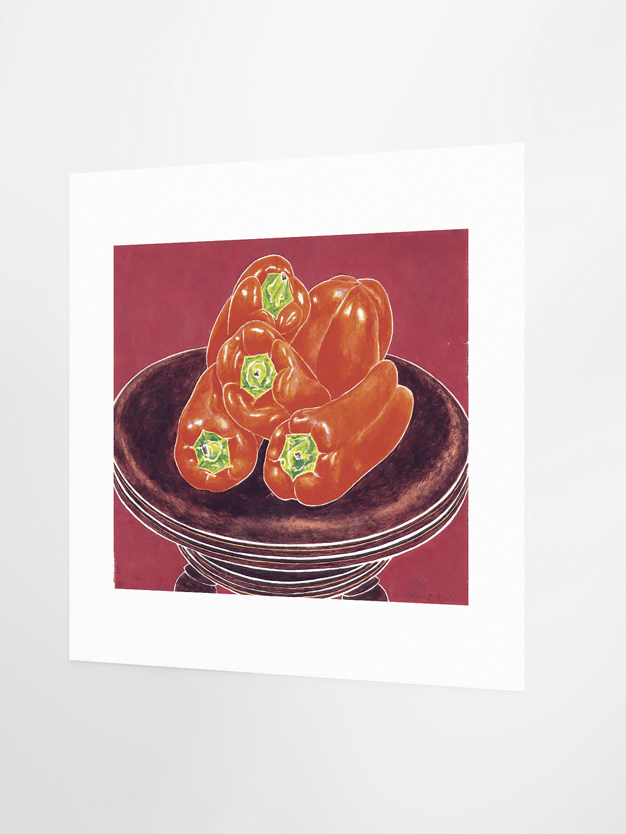 Red Peppers Piano Stool 03.09.86 Print (larger) product image (3)