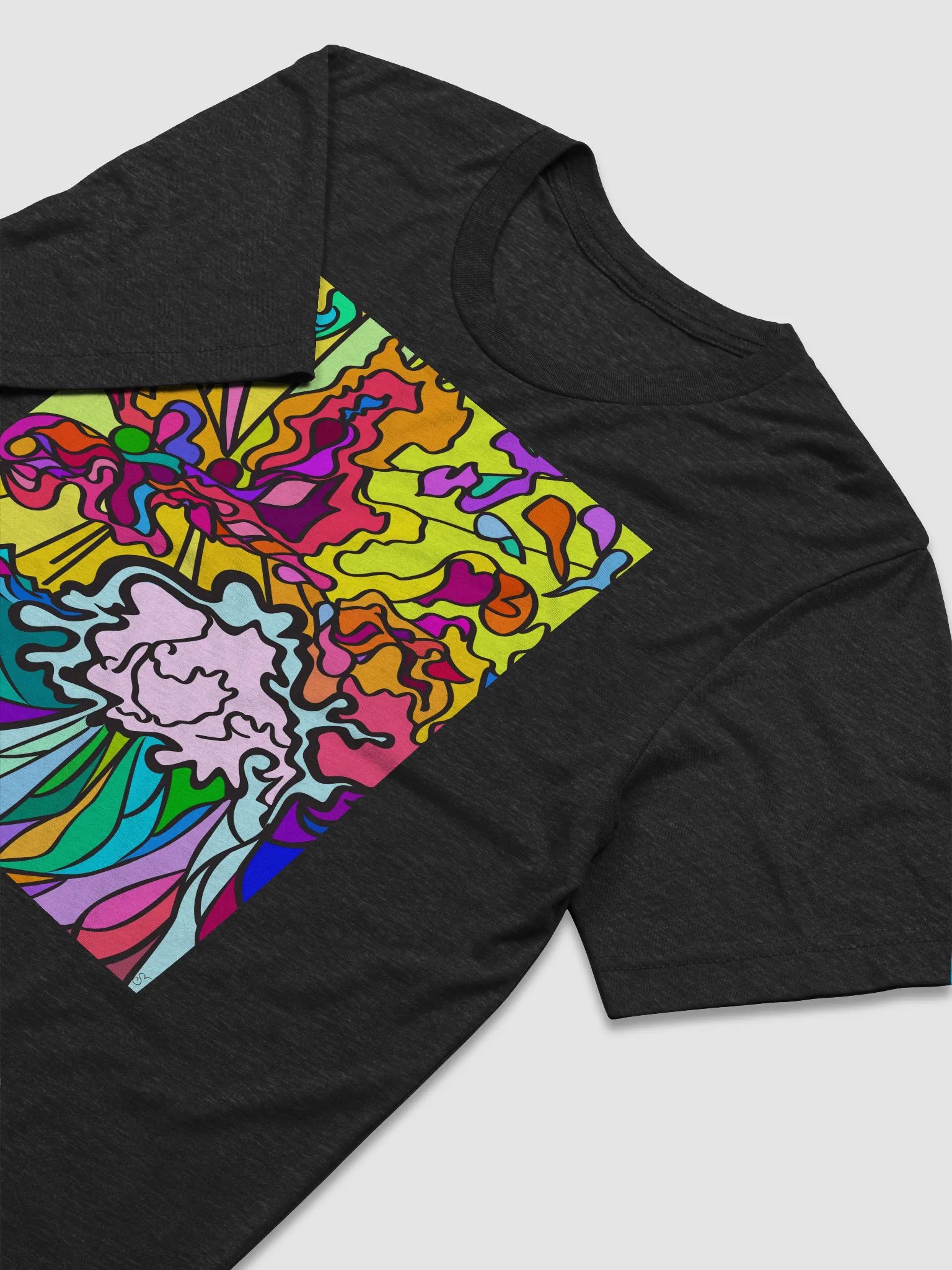 Psychedelic Swirls Tri-Blend T-Shirt - Wave at Sunset product image (34)