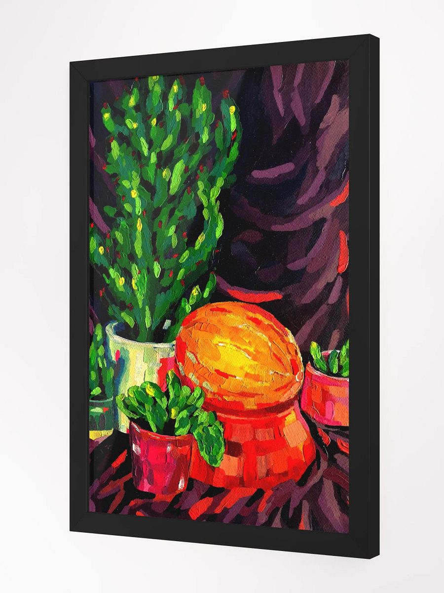 Eclectic Colorful Cacti Garden Framed Print product image (3)