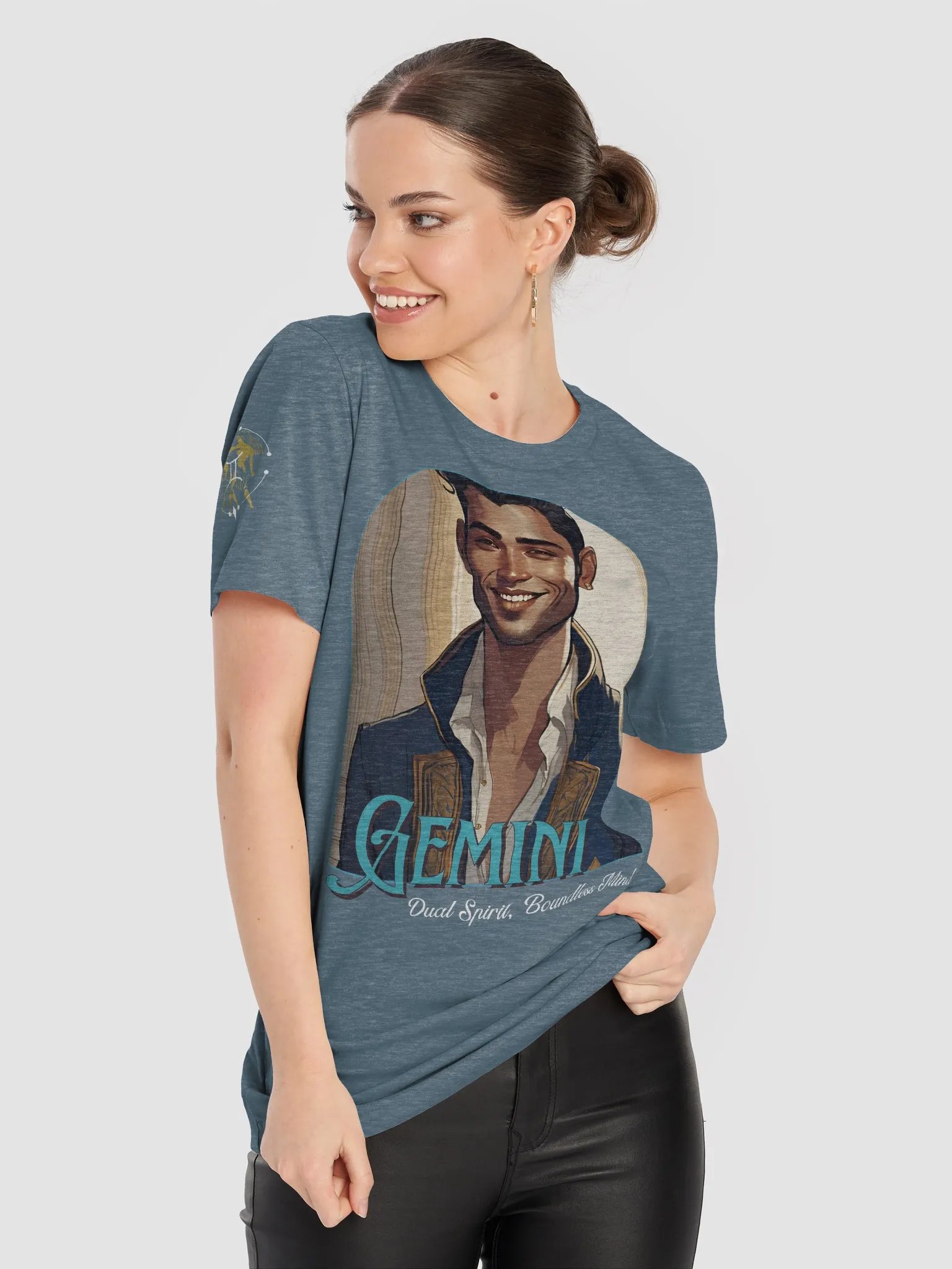 Celestial Gemini Man T-Shirt product image (7)