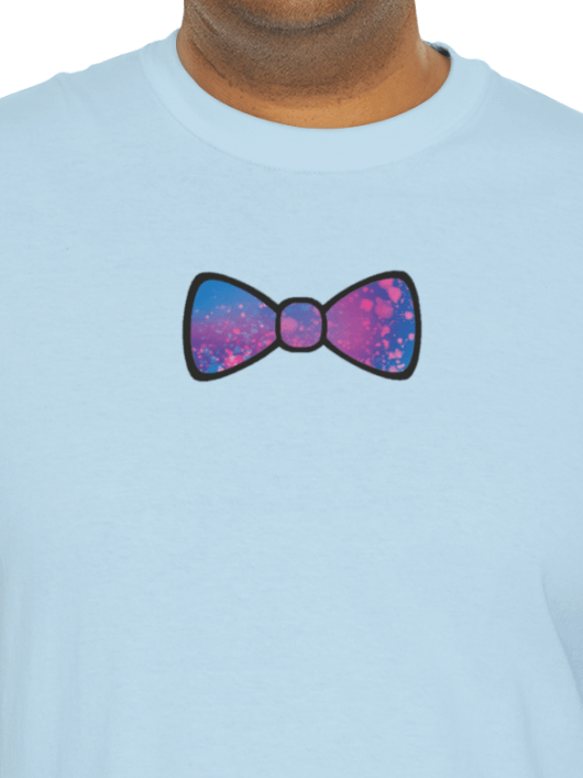 Dark Blue/Purple Mix Watercolor Bow Tie Shirt product image (5)