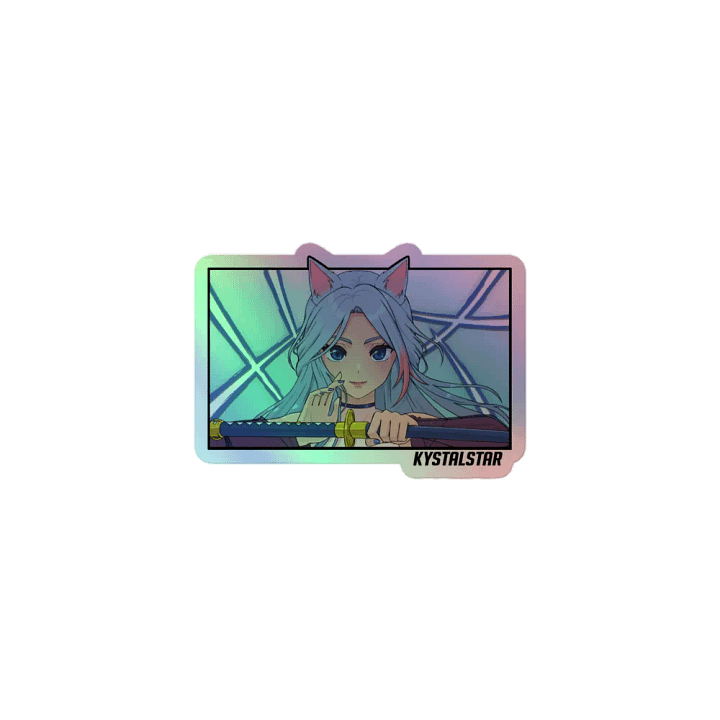 [KystalStar Katana] Kiss-Cut Holographic Sticker Sheet product image (1)