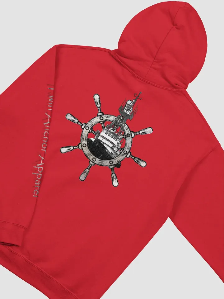 Ship Wheel & Tug CE Hoodie - sleeve Twin Anchor product image (1)
