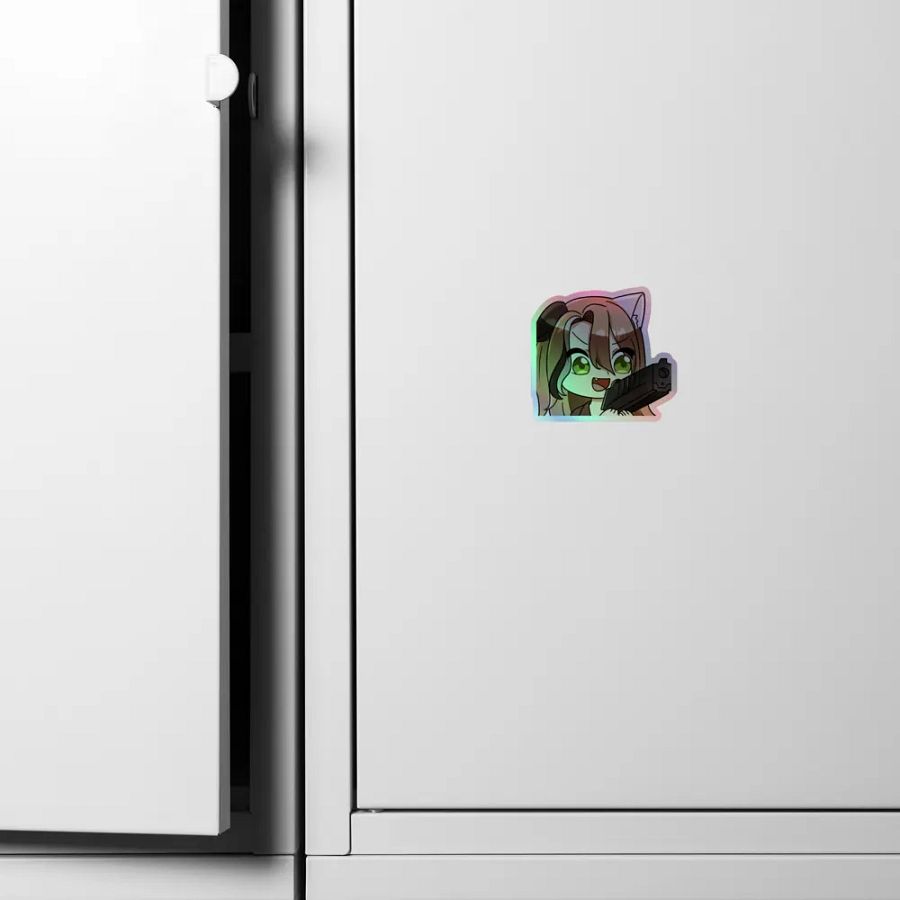 bang bang emote holographic sticker product image (6)