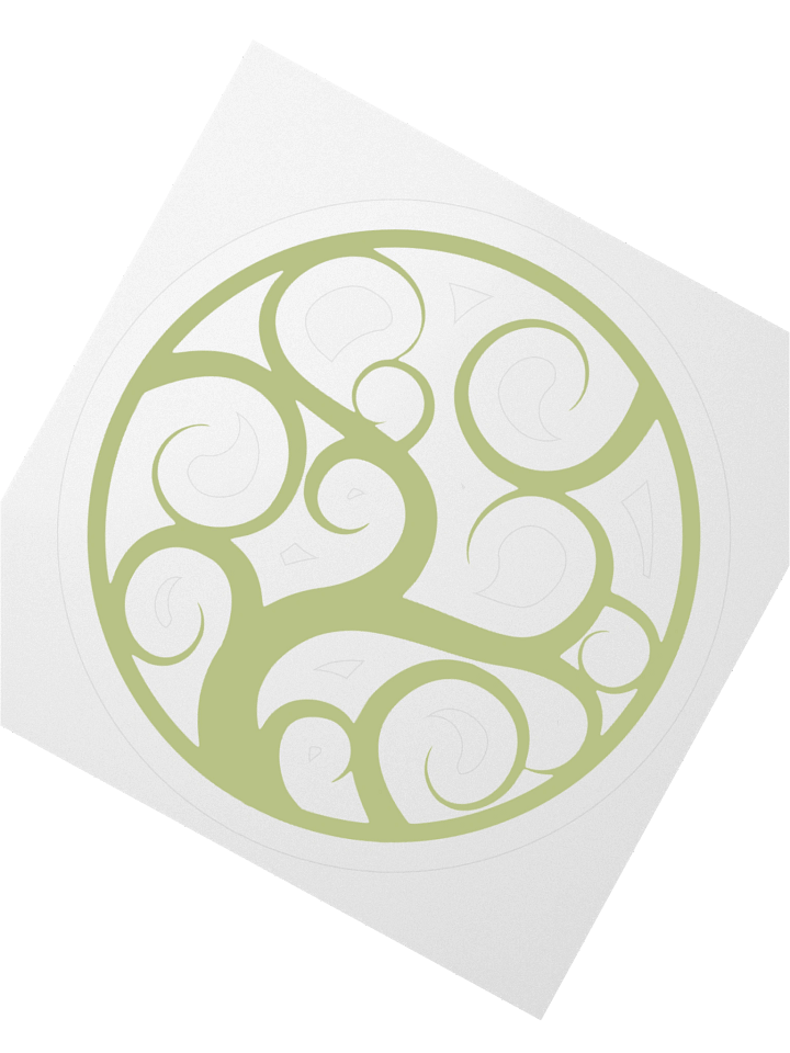Swirly Tree Logo Sticker product image (2)