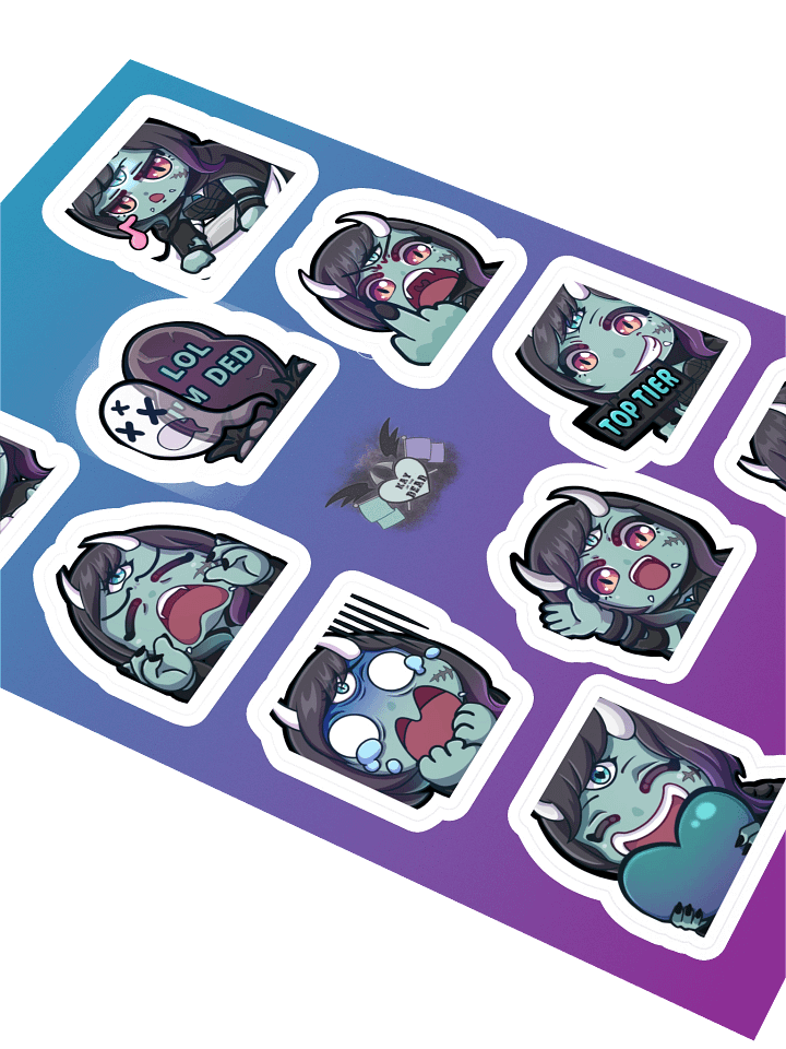 Kay_of_the_Dead Emoji Sticker Sheet product image (2)
