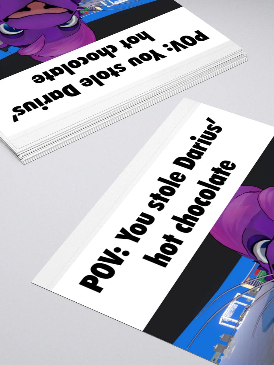 You Stole Darius's Hot Chocolate Stickers product image (12)