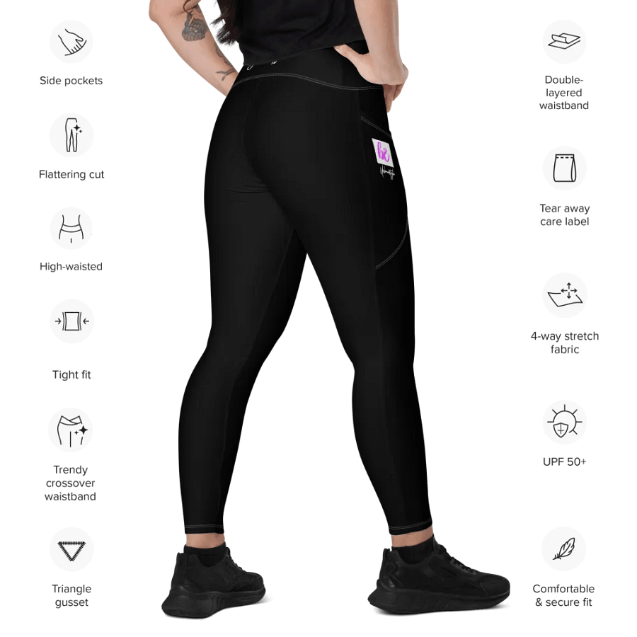 Sun-Defender Crossover Leggings with Pockets product image (12)