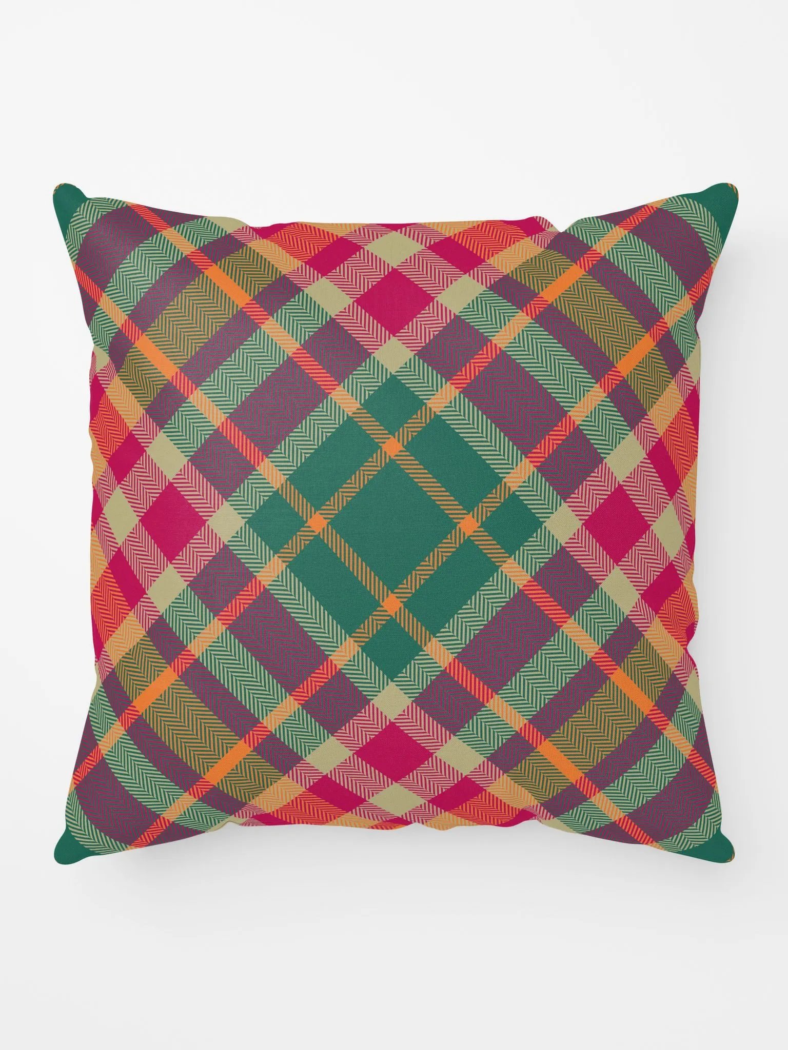 Symmetric Plaid Christmas Pillow product image (1)