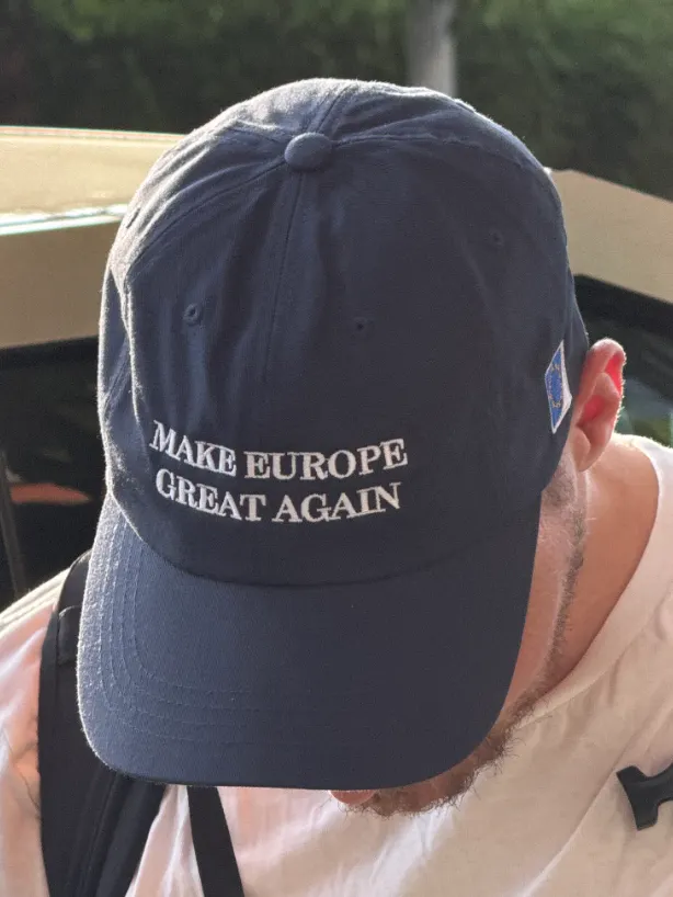 make europe great again cap/hat (MEGA eu/acc official) blue - 100% cotton product image (11)