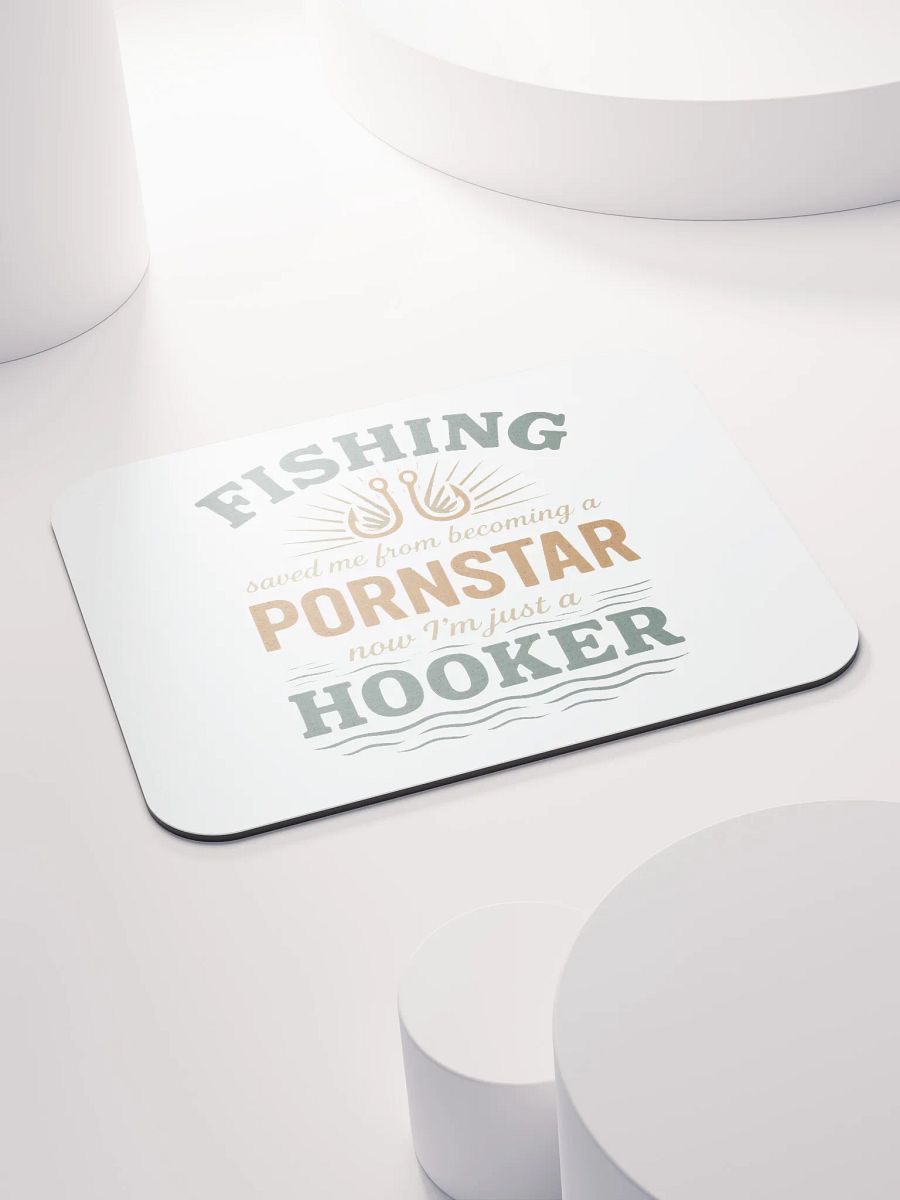 Fishing Saved Me Mouse Pad – Vintage Hooker Humor product image (4)