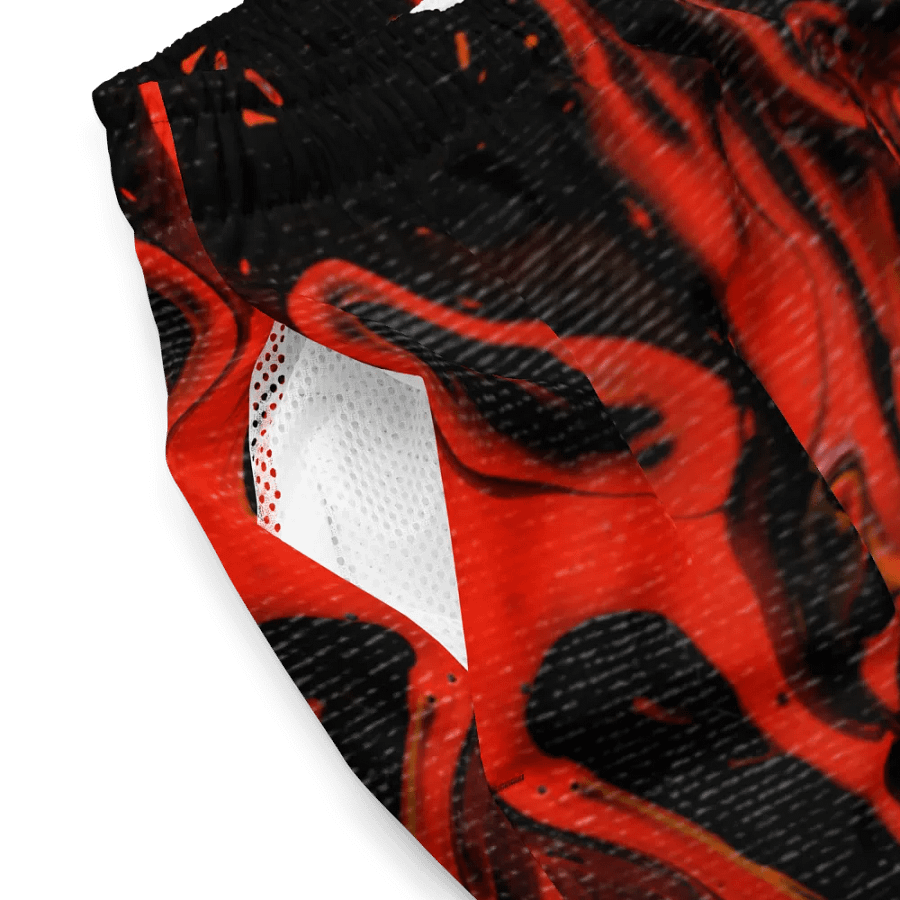Demon In My Headphones Fluid Acrylic Swim Trunks product image (4)