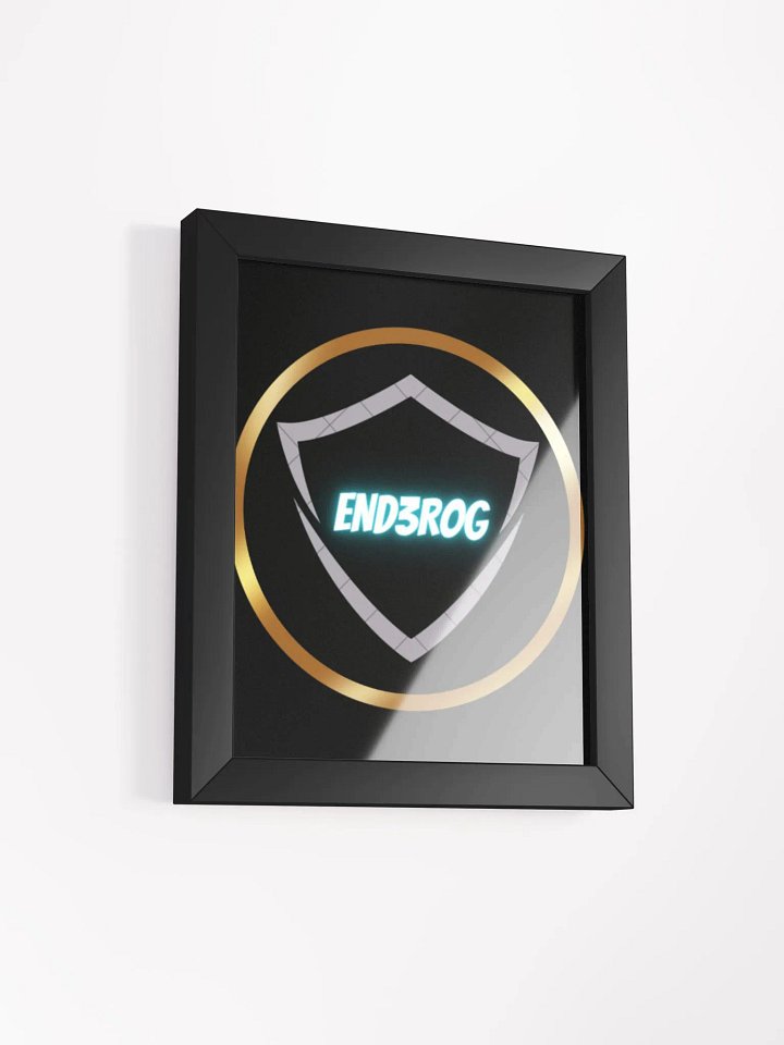 Neon Shield Emblem Framed Poster product image (48)