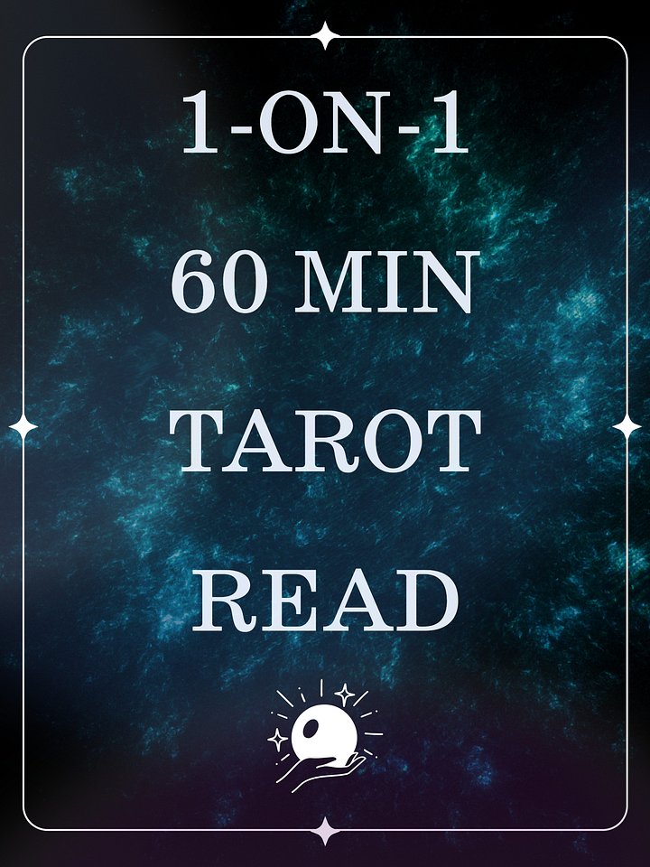 1-on-1 Tarot Read: 60min product image (1)